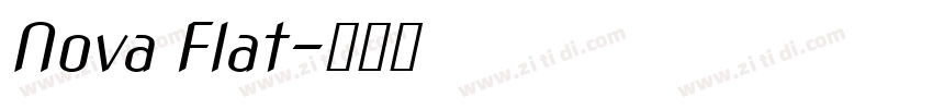Nova Flat字体转换